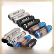 Motorcycle is suitable for modification of large displacement fried street universal exhaust pipe tail throat 38-51mm